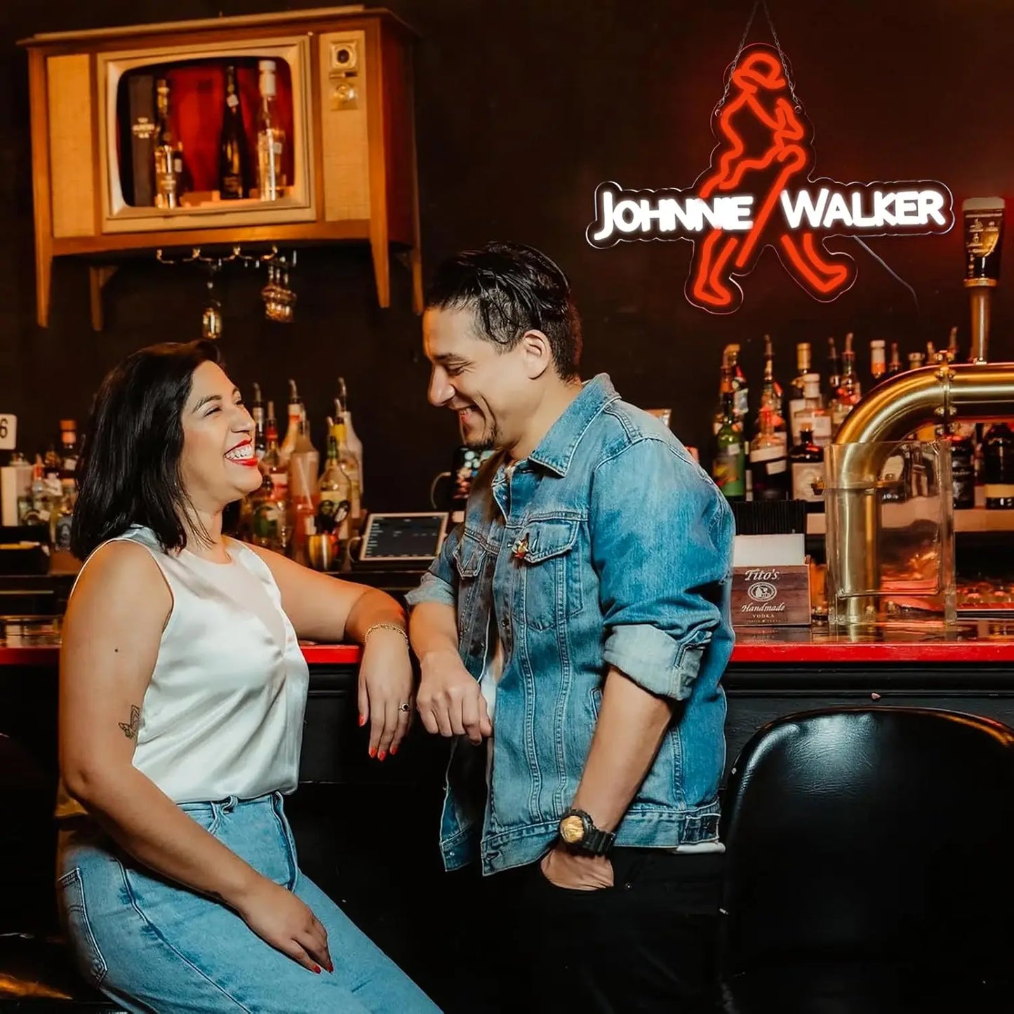 Whisky Neon For Johnnie Walker Bar Pub Led Light