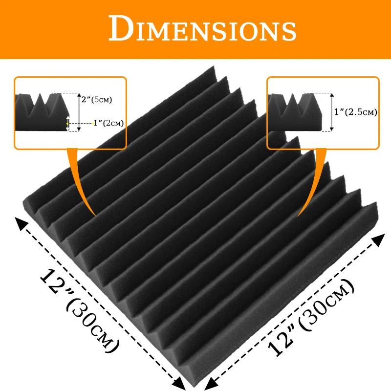 Acoustic Foam Panels Wall Absorbing Material