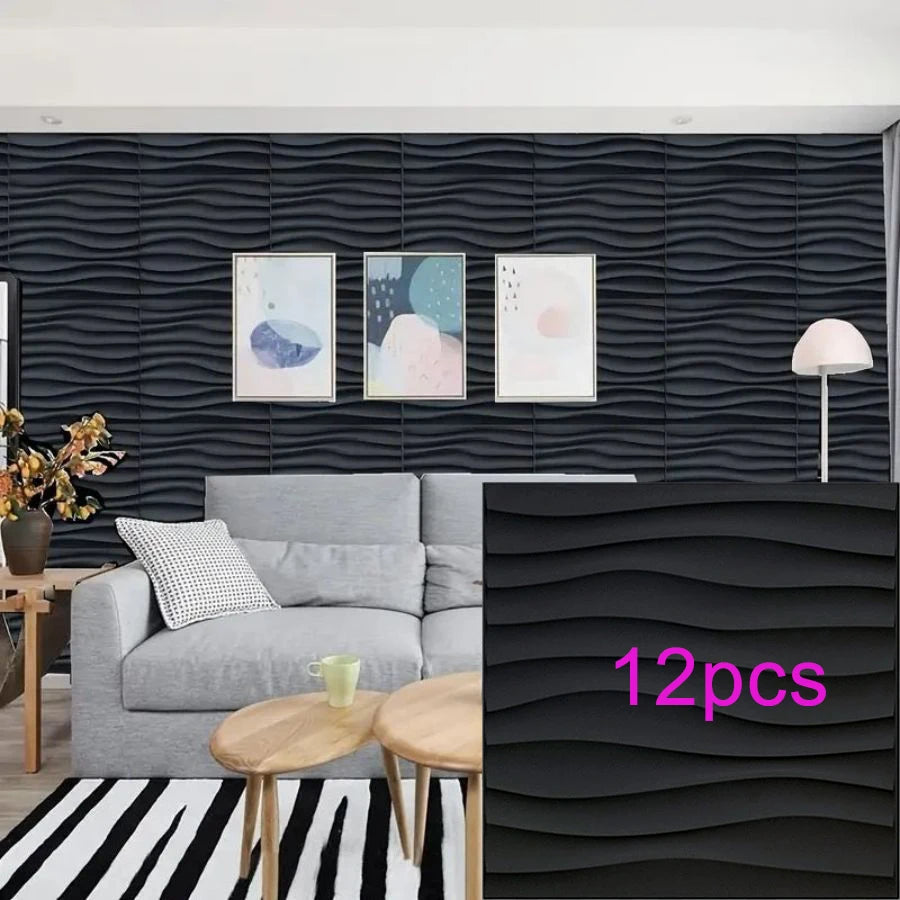 3D textured wall panel for indoor wall decoration