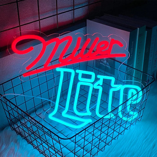 Miller Lite Wall Decor Neon Led