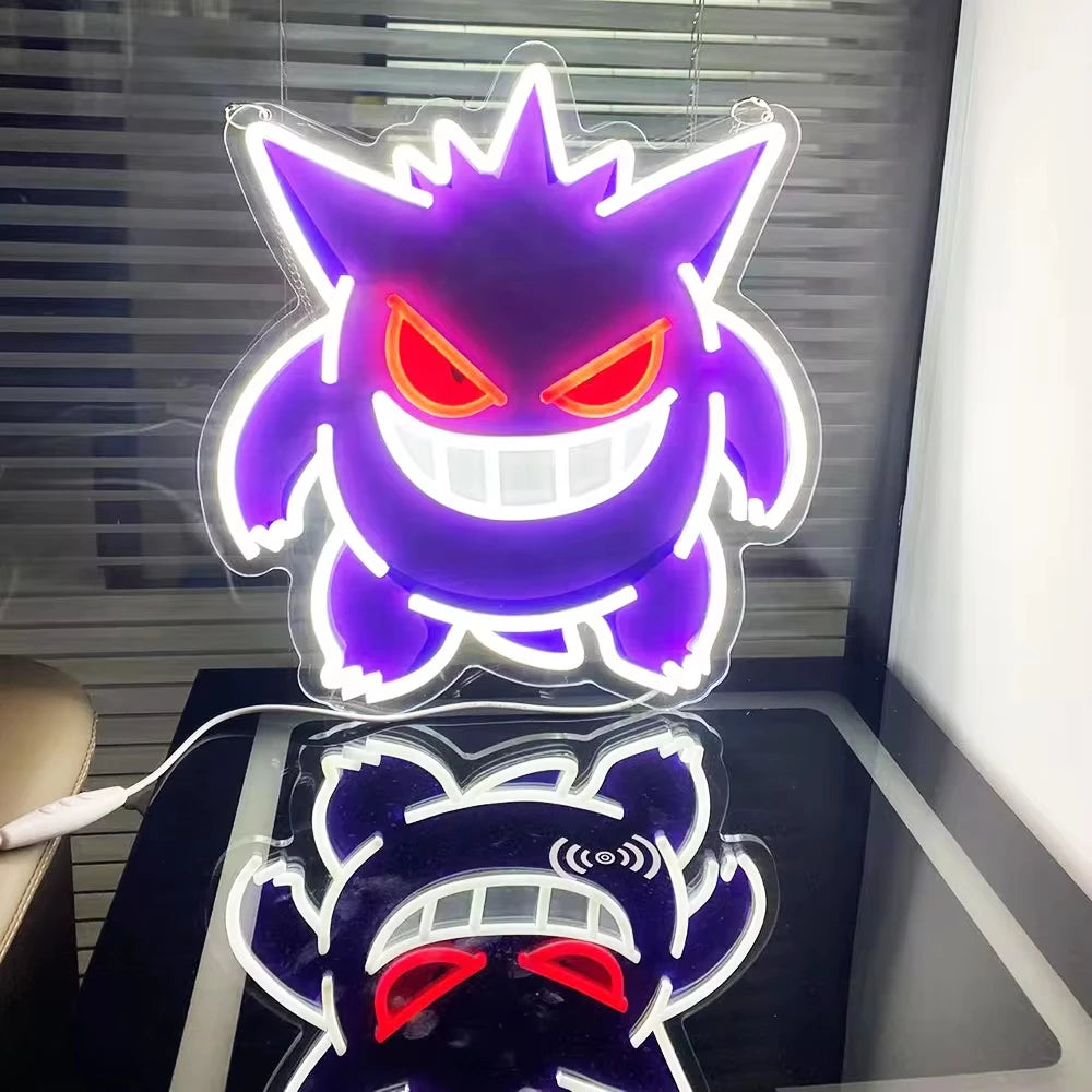 Gengar Acrylic Neon LED Light Anime Pokemon