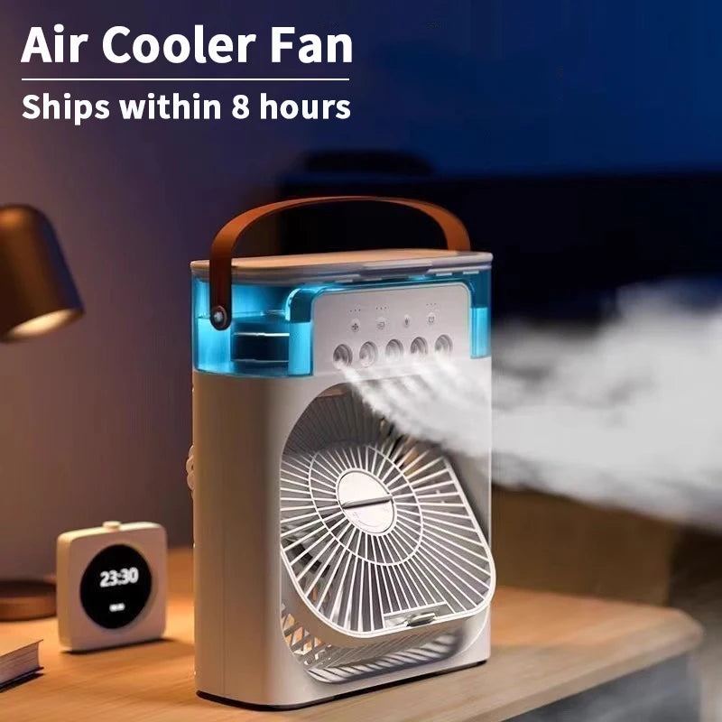 Air Cooler LED Night Light Portable Humidifier Air