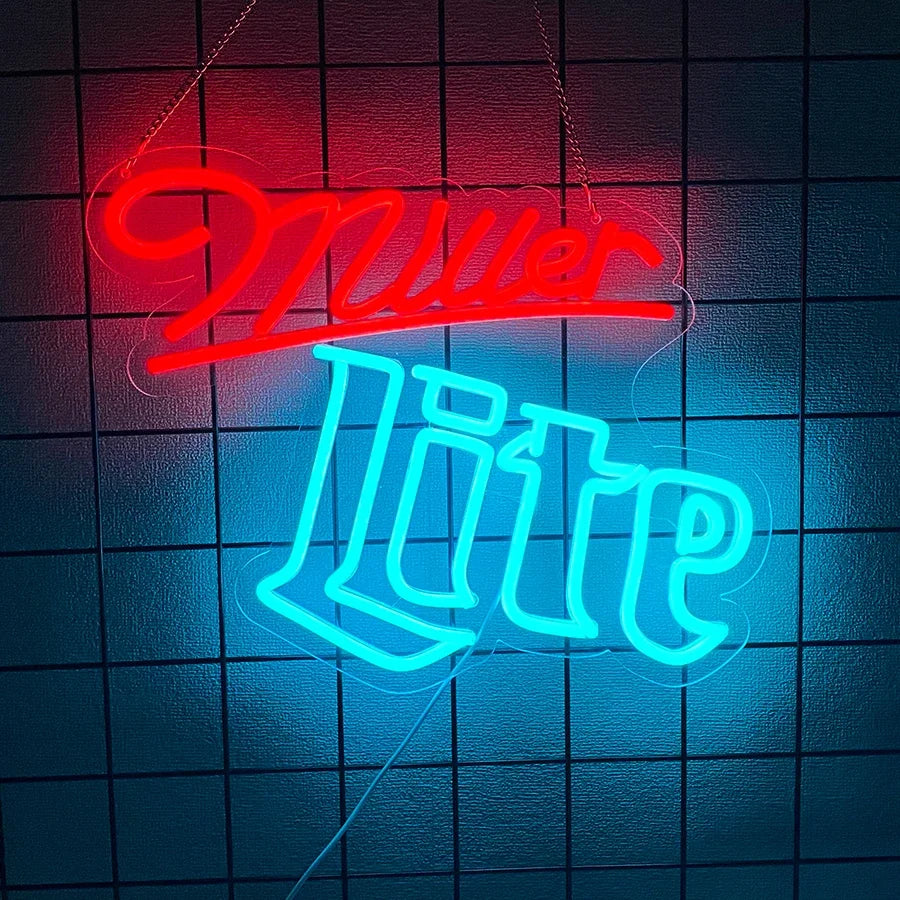 Miller Lite Wall Decor Neon Led