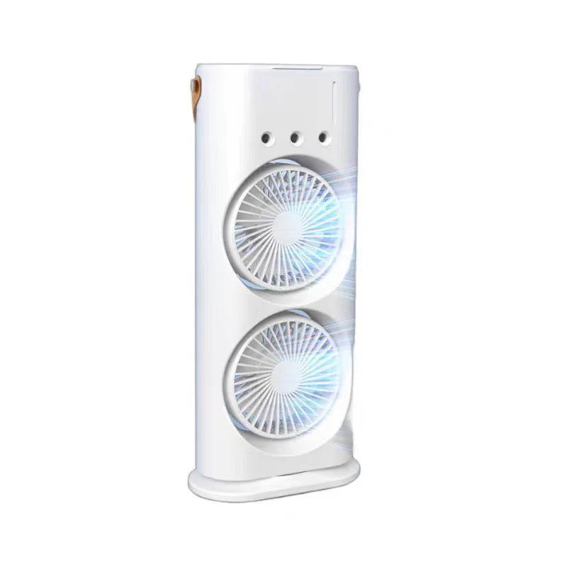 3-hole Double Head Fog Fan Portable air Conditioner USB Cable humidifier
