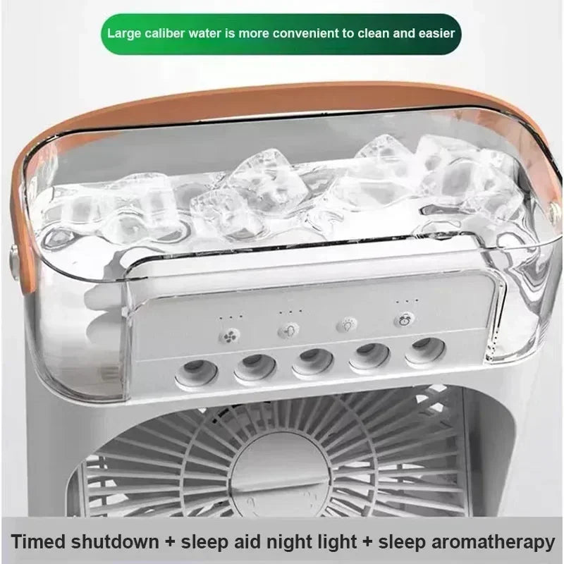 Air Cooler LED Night Light Portable Humidifier Air
