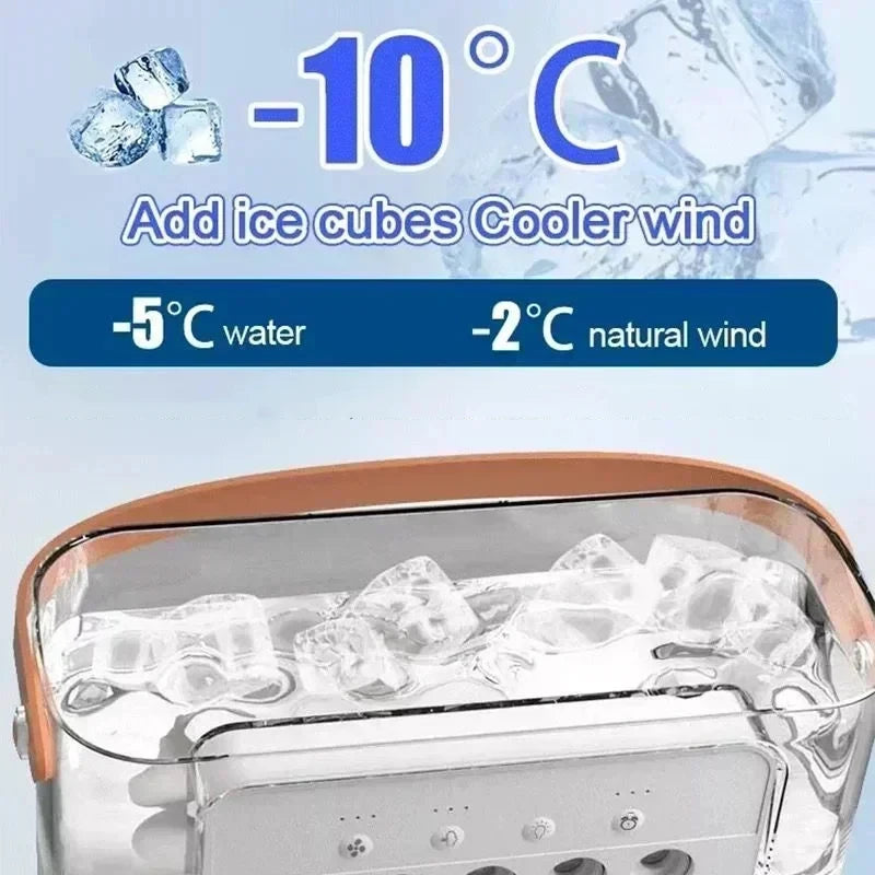 Air Cooler LED Night Light Portable Humidifier Air