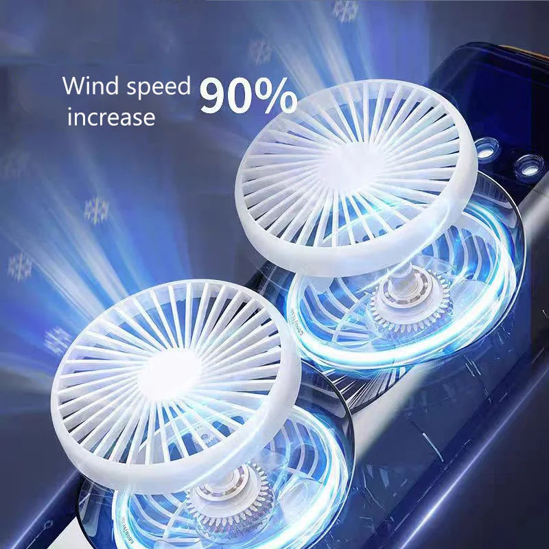 3-hole Double Head Fog Fan Portable air Conditioner USB Cable humidifier