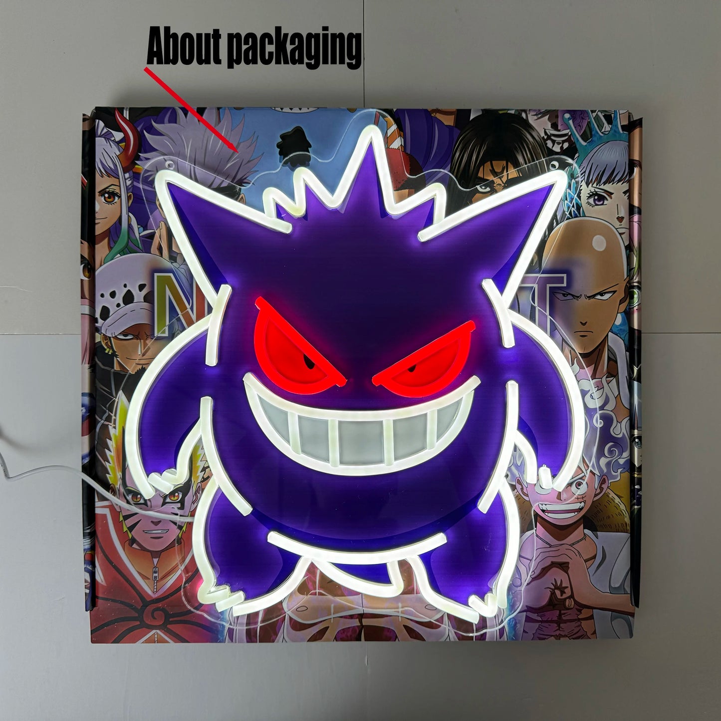 Gengar Acrylic Neon LED Light Anime Pokemon