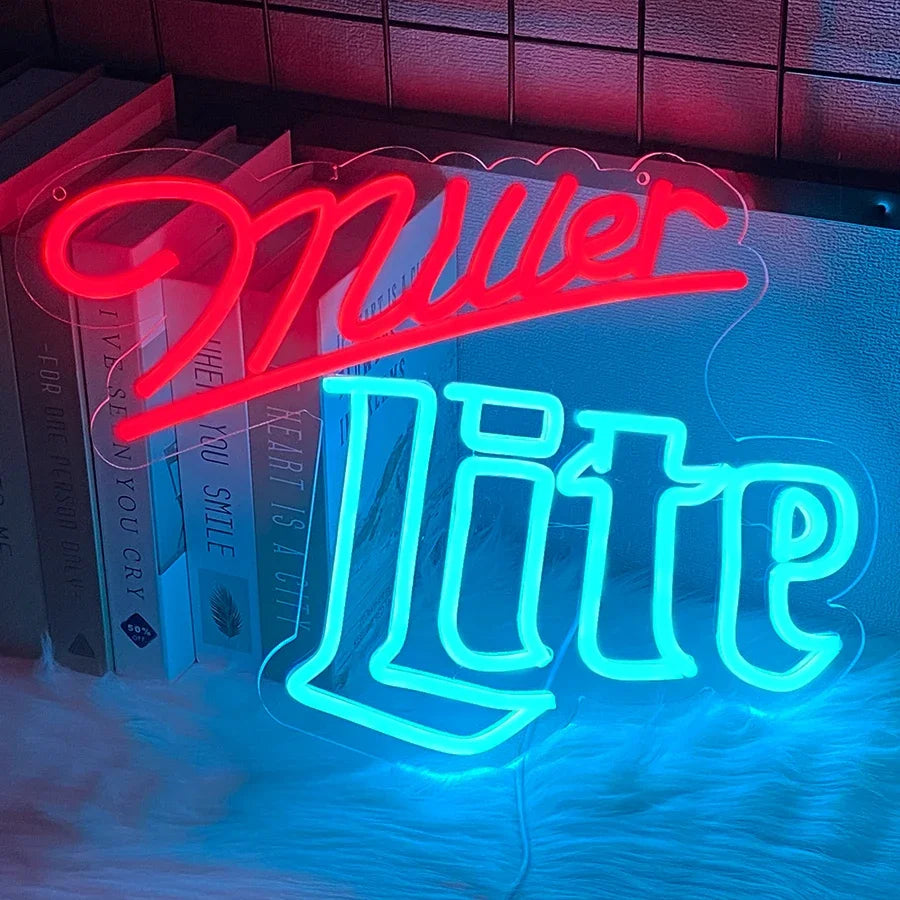 Miller Lite Wall Decor Neon Led