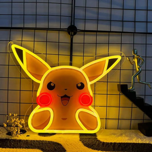 Luce LED al neon in acrilico Pikachu