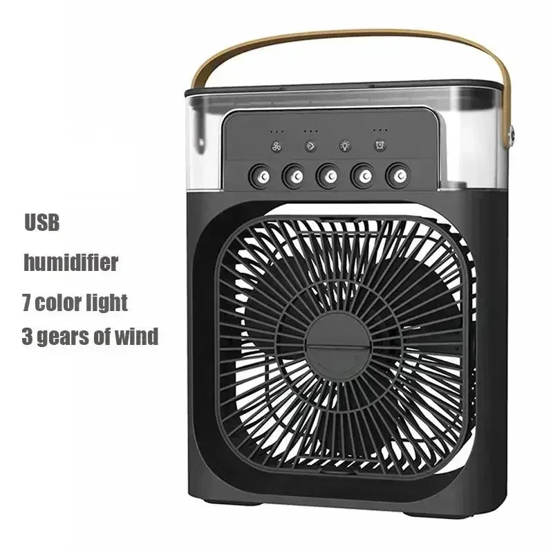 Air Cooler LED Night Light Portable Humidifier Air