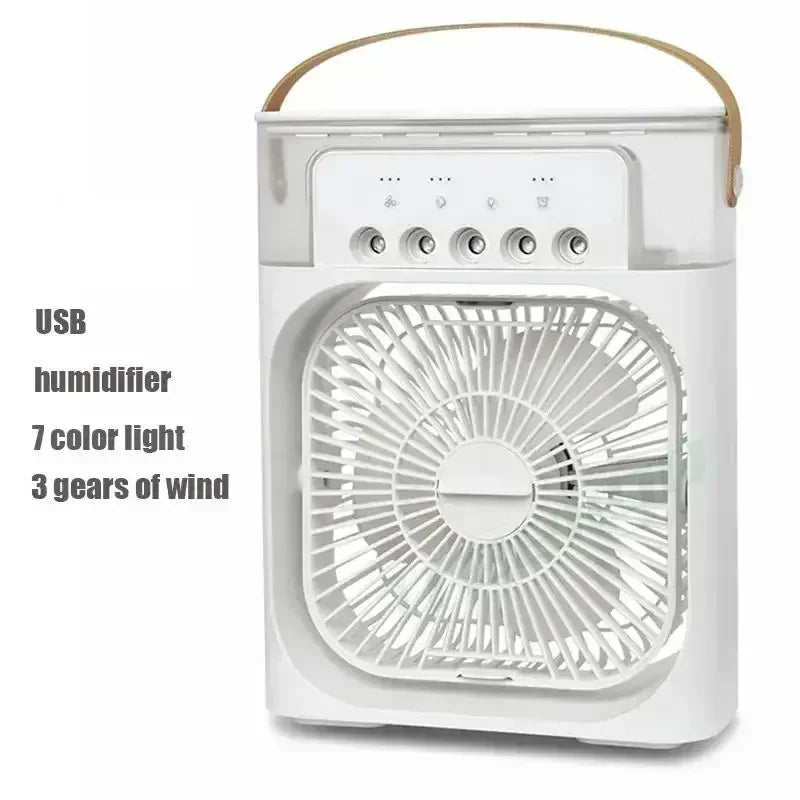 Air Cooler LED Night Light Portable Humidifier Air